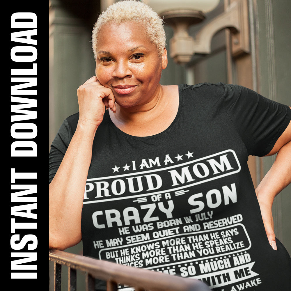 Download Proud Mom Crazy Son PNG SVG - eBoss 247