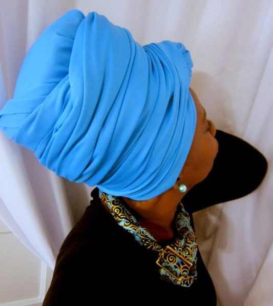 Headwraps – Tagged Blue Headwrap – Tafari Wraps