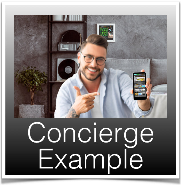 Example concierge button