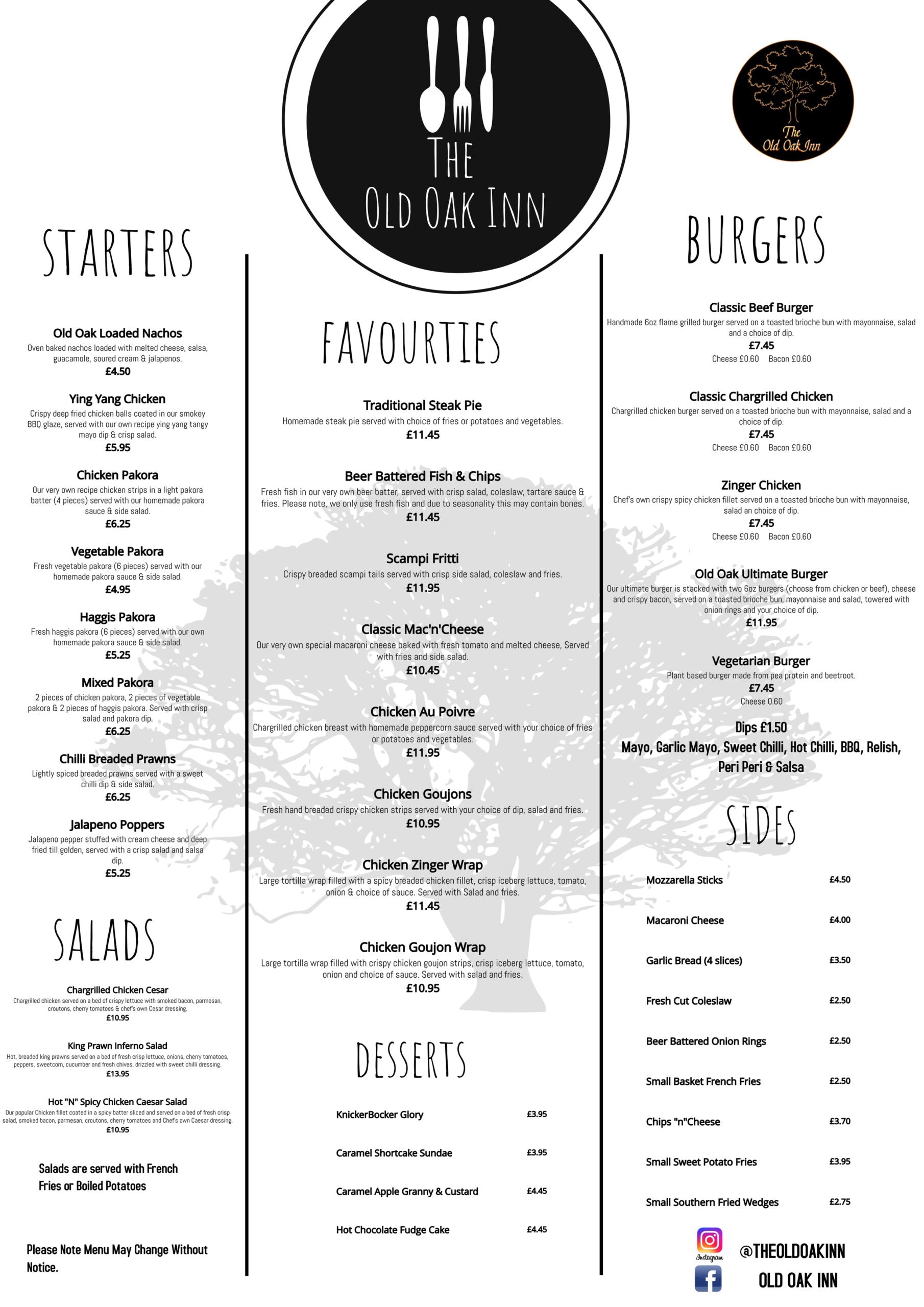 Full Menu