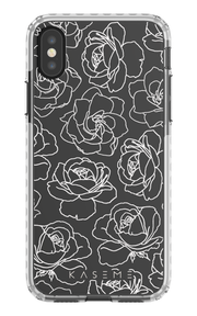 Polar Flowers Clear Case - iPhone X/Xs