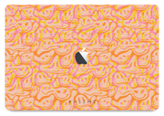 Dystopia orange MacBook Skin