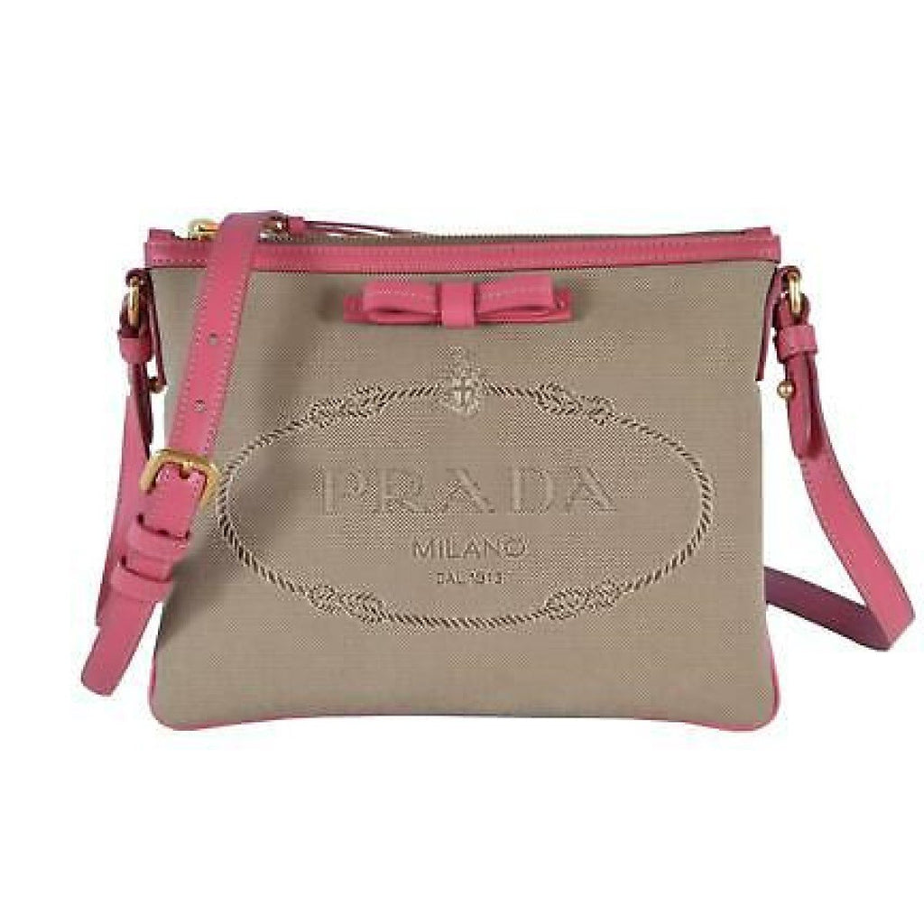 prada logo jacquard crossbody bag