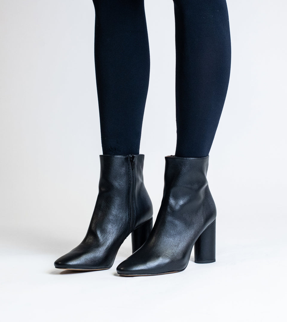 vegan heeled boots