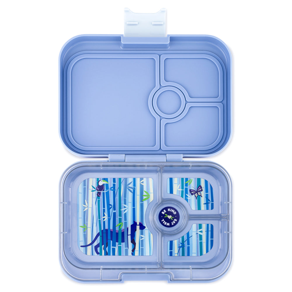 Yumbox Tropical Aqua 4 Compartment Sandwich Bento Box