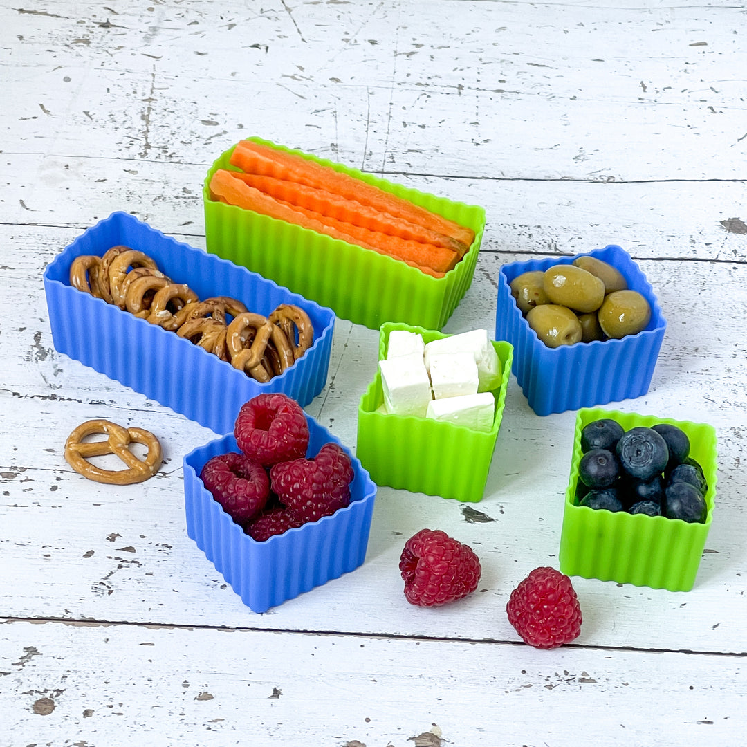 9 Piece Stainless Steel Veggie & Fruit Cutters – Yumbox