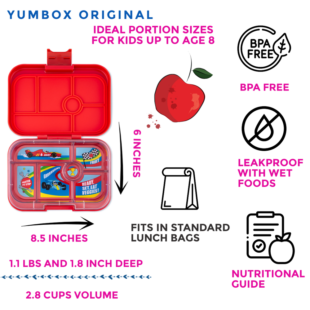 Leakproof Bento Box for Kids - Yumbox Original Surf Blue