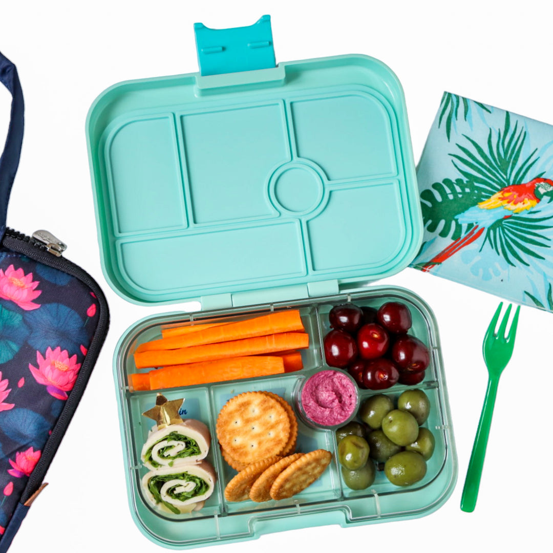  Yumbox Original - Leakproof 5-Compartment Bento Lunchbox for  Kids (2-7 Years), Easy-Open Latch, Optimal Portion Sizes & Dishwasher Safe  Tray (Hazy Gray) : Home & Kitchen