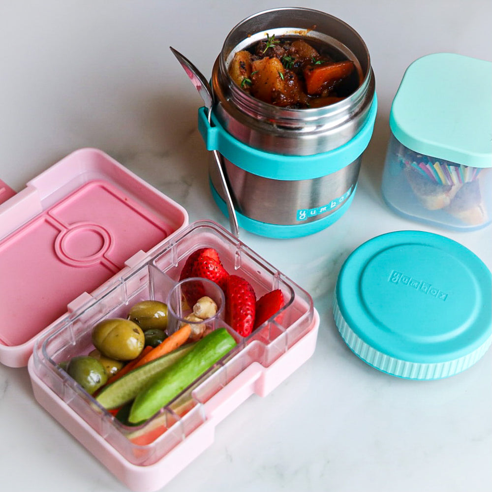 Yumbox Zuppa - Wide Mouth Thermal Food Jar 14 oz. (1.75 Cups) with A Removable Utensil Band - Triple Insulated Stainless