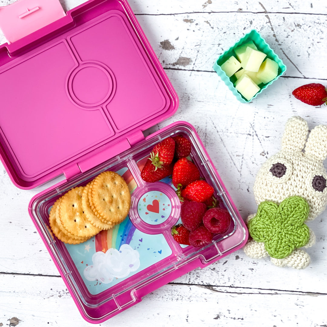 Yumbox Tropical Aqua 4 Compartment Sandwich Bento Box