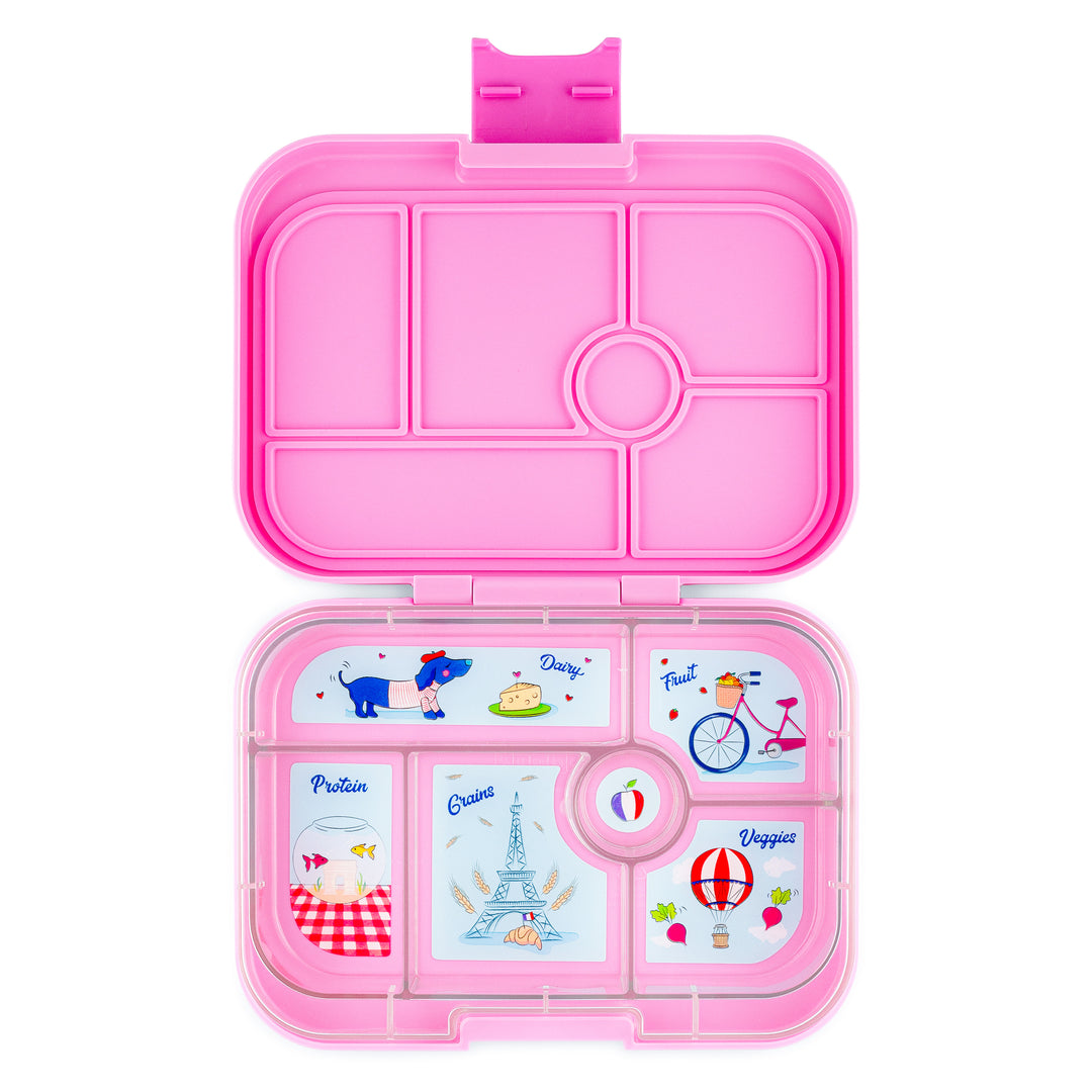 Kids lunch box UNICORN 625 ml, 6 compartments, purple, Yumbox 