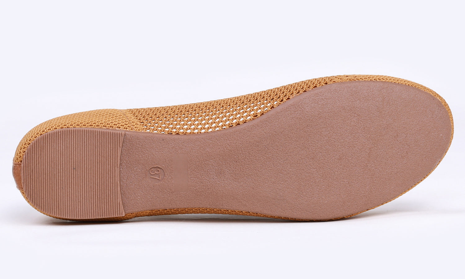 Feversole Womens Woven Fashion Breathable Knit Flat Shoes Caramel Bal 4505