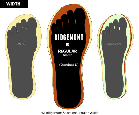 Ridgemont Hiking Shoes Width Fitting Guide