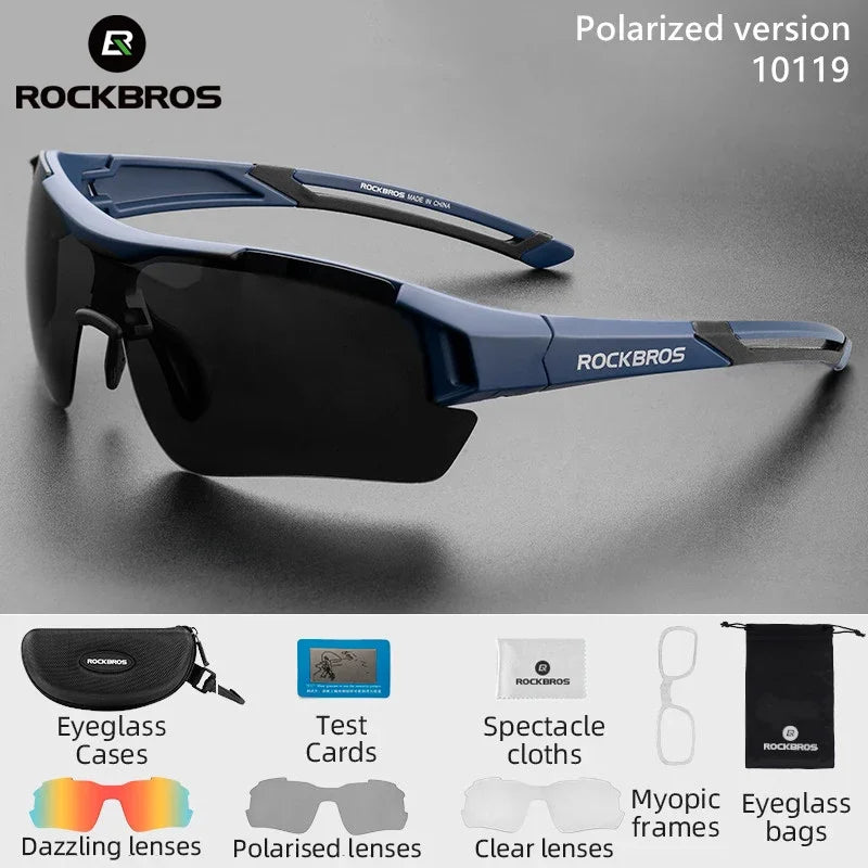 ROCKBROS TAC Polarized Ultra-light Removeable Frame Non-slip Cycling Sunglasses