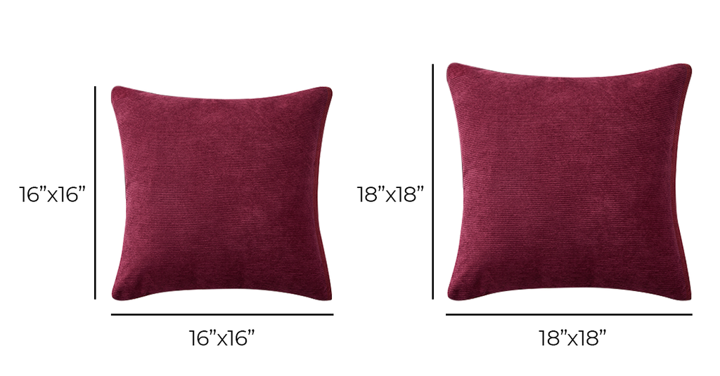 cushion size