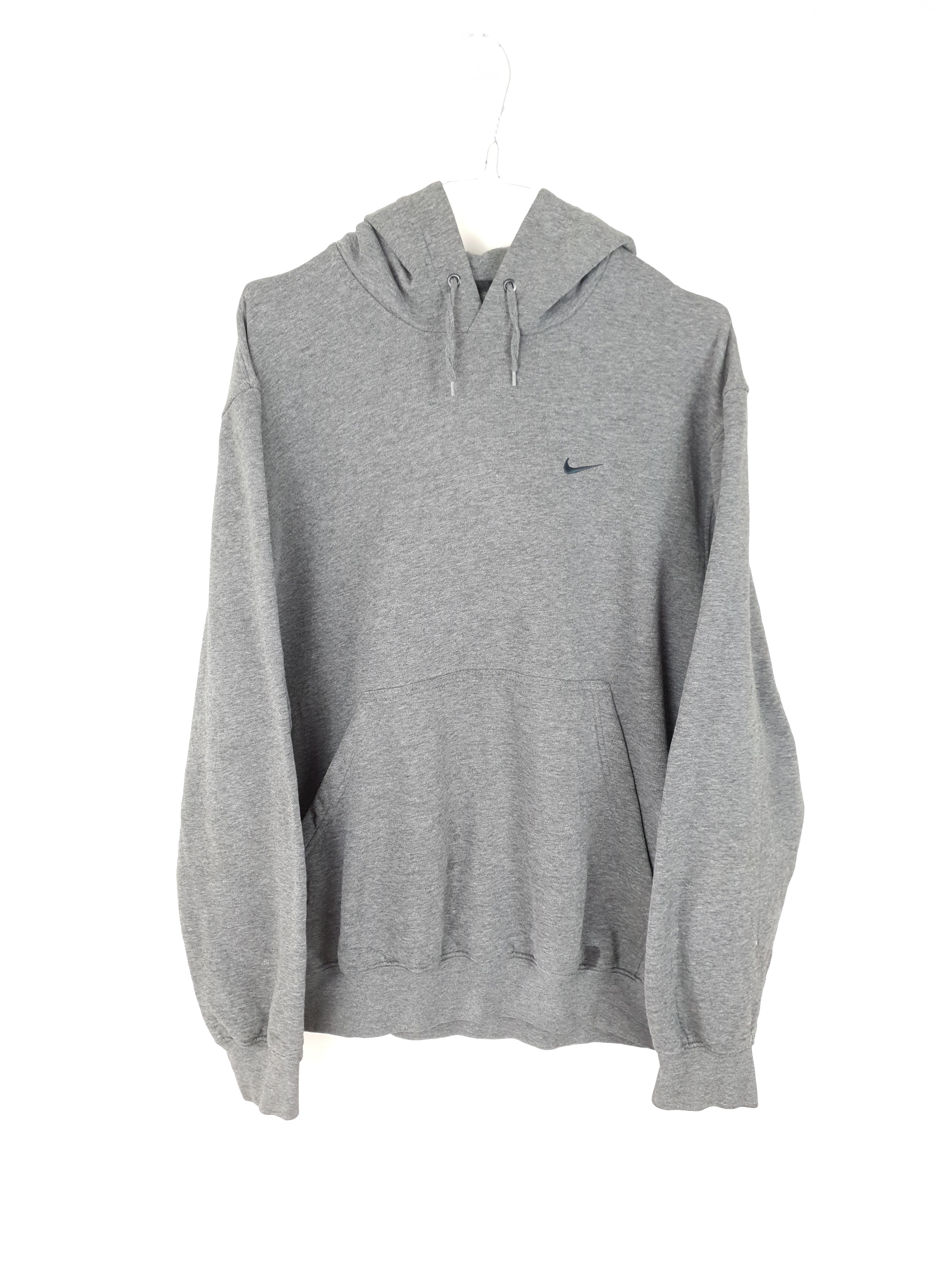 grey nike tick hoodie