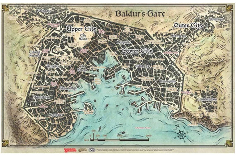 D&D Map - Descent Into Avernus Baldur's Gate