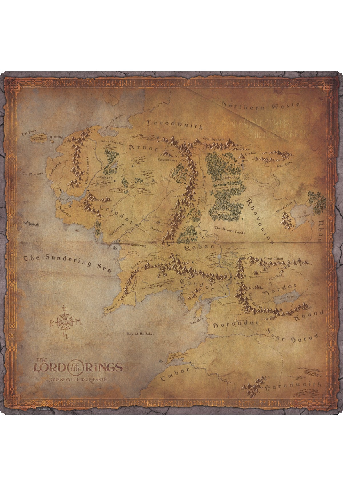 The Lord of the Rings: Journeys in Middle Earth - Gamemat / Playmat