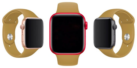 apple watch compatible band fallow yellow strap