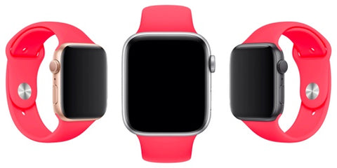 sport silicone band pomegranate blossom pink strap for apple watch