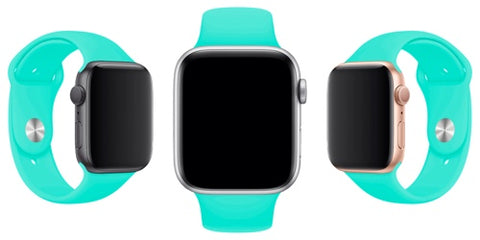 silicone sport band turquoise strap for apple watch