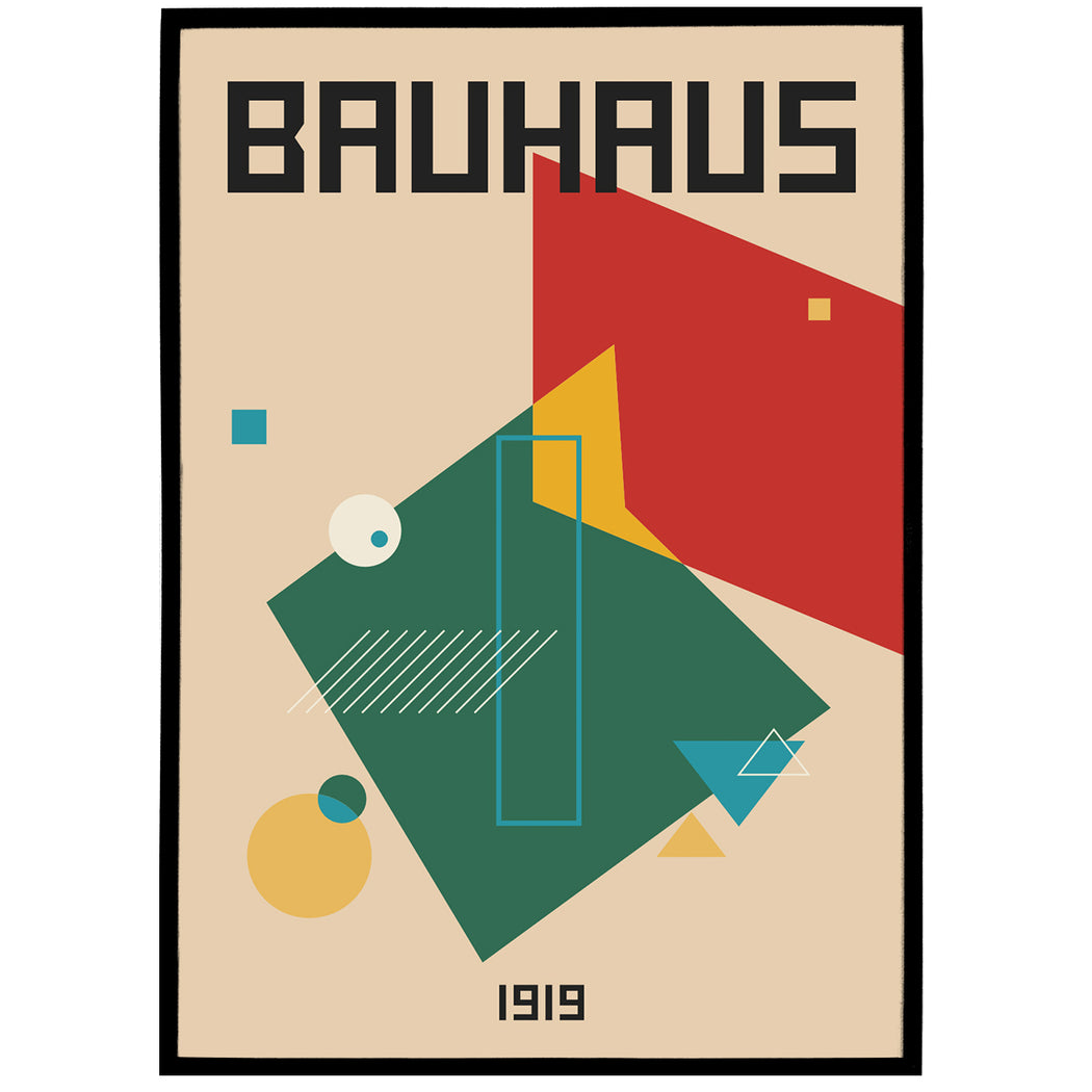 Abstract Bauhaus Poster Print — HypeSheriff US