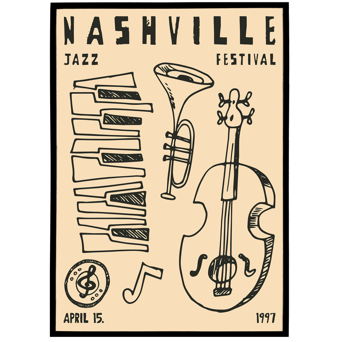 Nashville Jazz Festival poster — HypeSheriff US