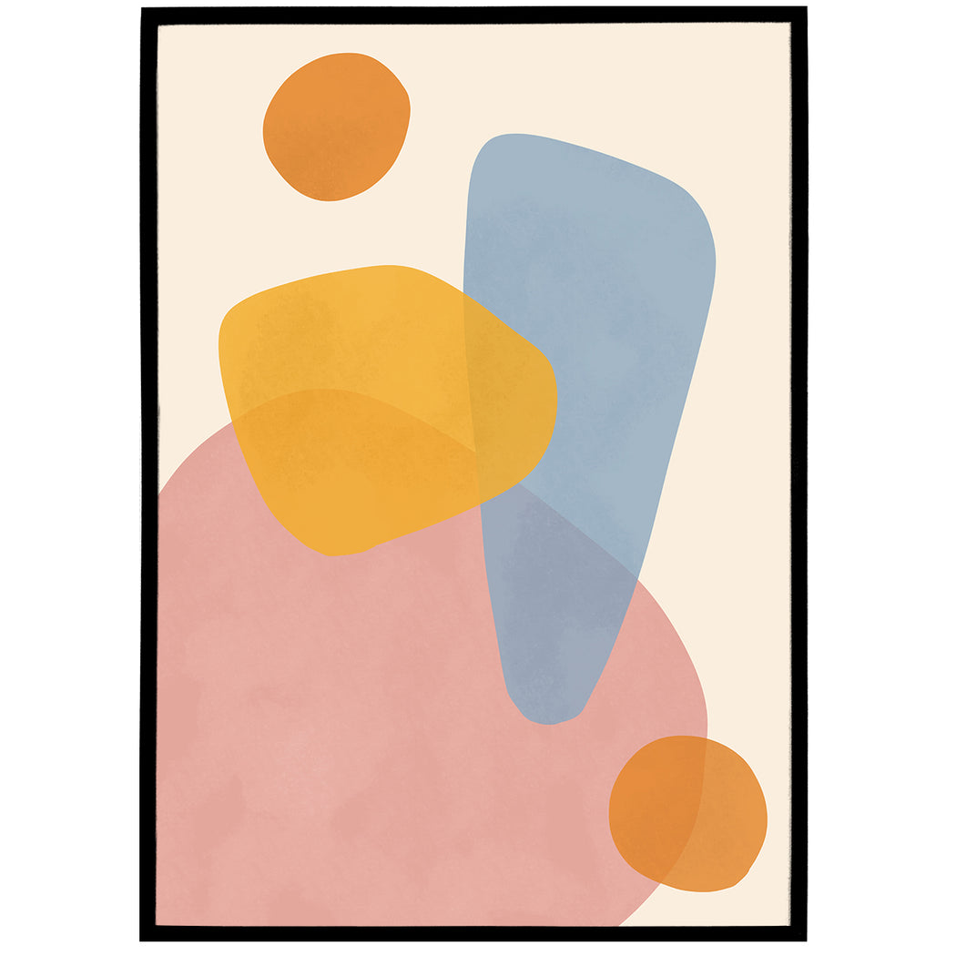 Abstract Colorful Shapes Poster — HypeSheriff US