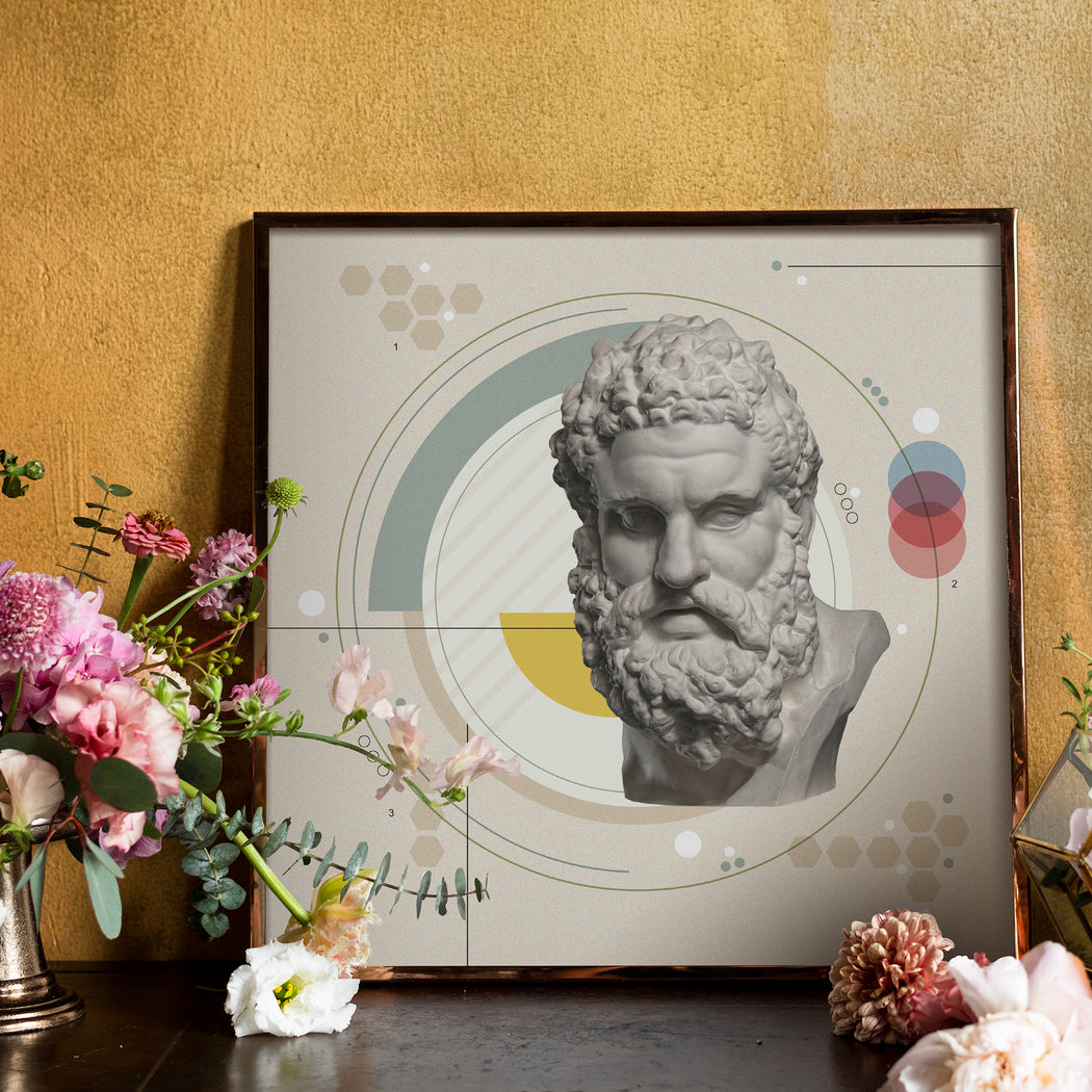 Heracles Collage Art Print