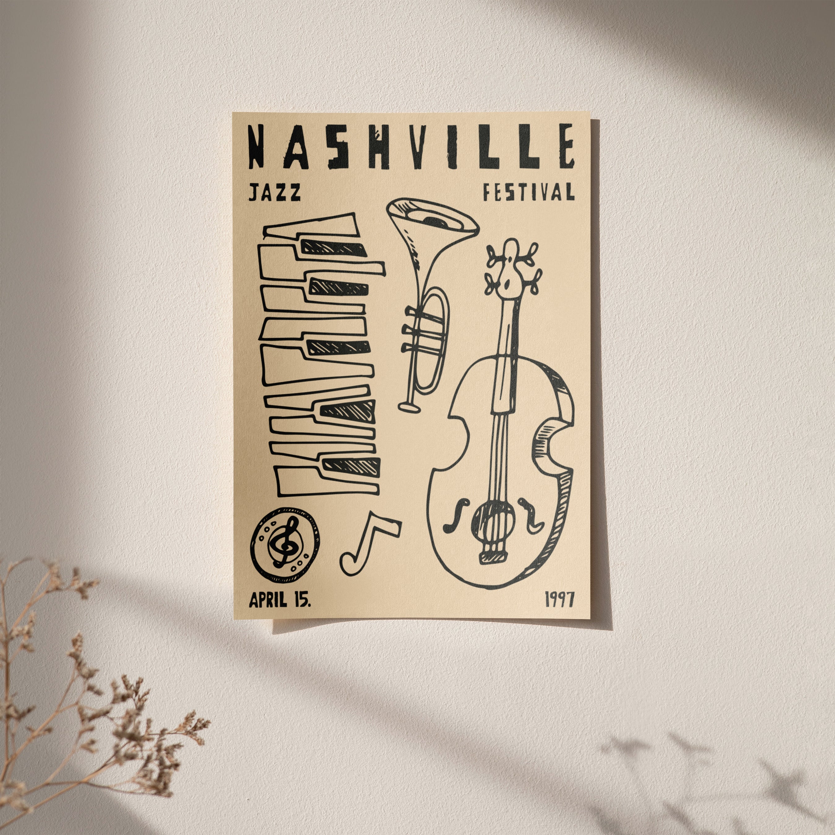 Nashville Jazz Festival poster — HypeSheriff US