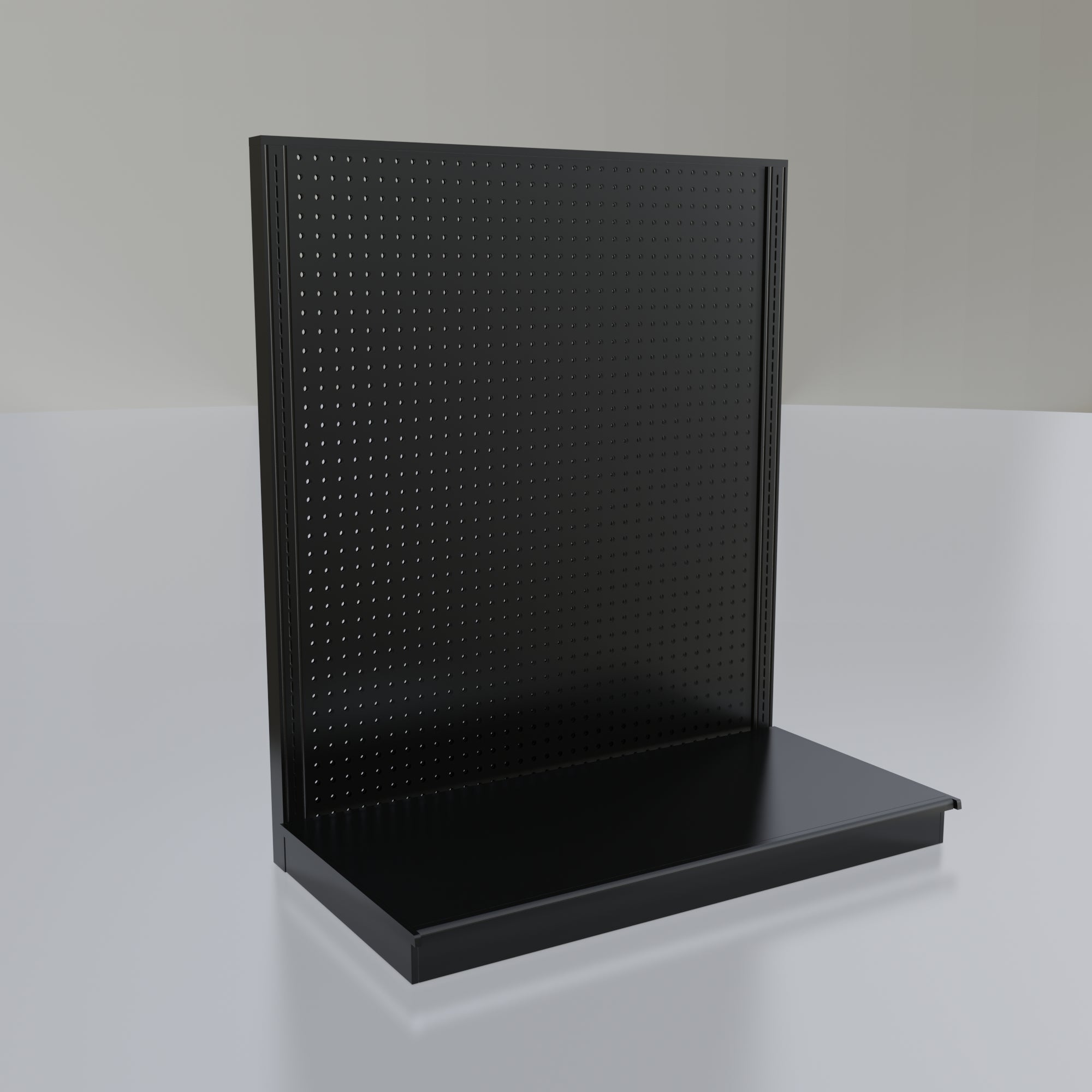 Lozier Gondola Wall Display Starter, Black 48W 54H 25D