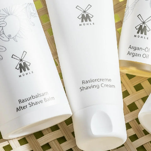 The MÜHLE Organic aftershave balm & shaving cream