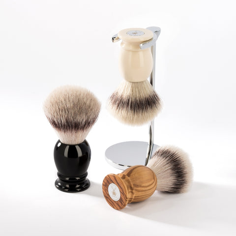 Pictured: The CLASSIC Shaving Brush Range by MÜHLE