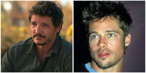 Pedro Pascal and Brad Pitt, sporting the Soul Patch.