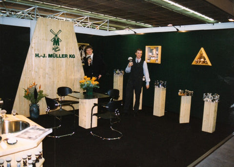 H. J. Müller rebuilt the company with the help of his sons Christian and Andreas, pictured here in the 90s.