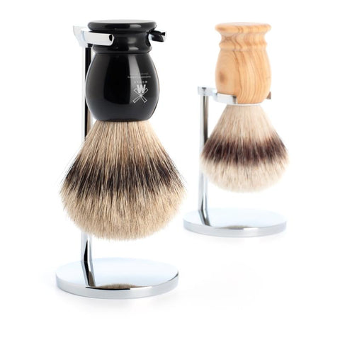 La brocha de afeitar CLÁSICA tanto en Silvertip Badger como en Silvertip Fiber