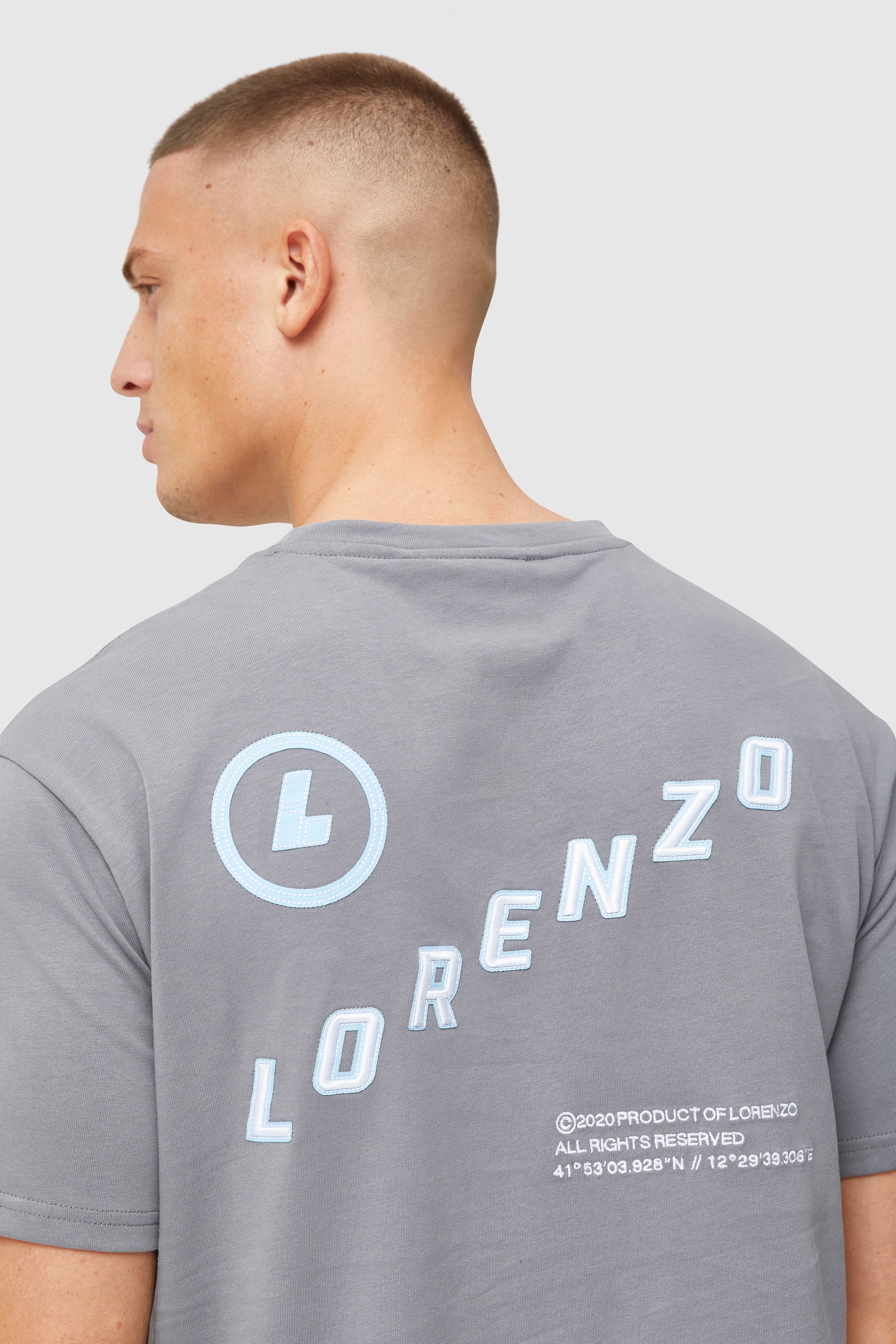 VANTAGE 2.0 TEE - GREY/BLUE