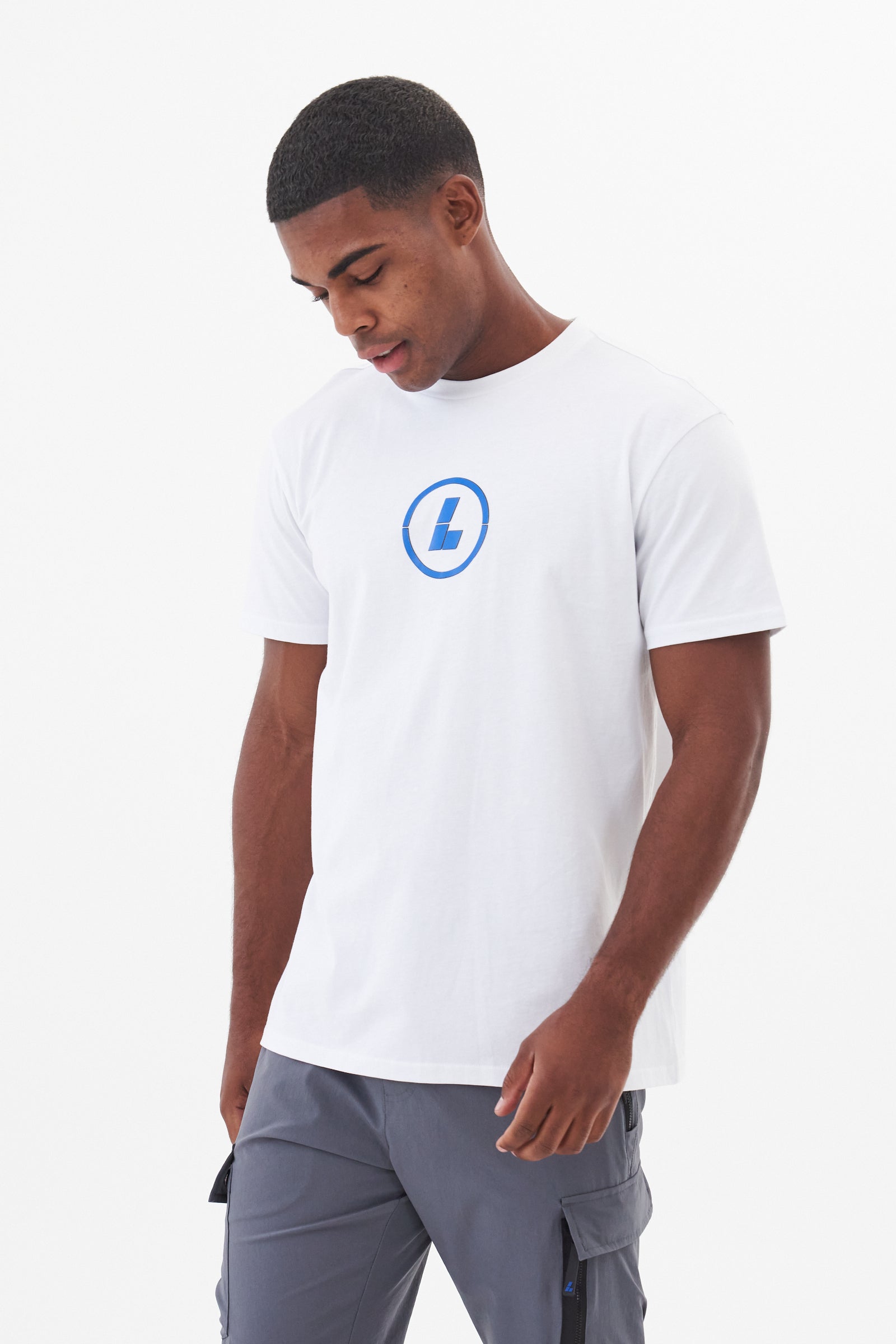 RAPIDE TEE - WHITE/BLUE