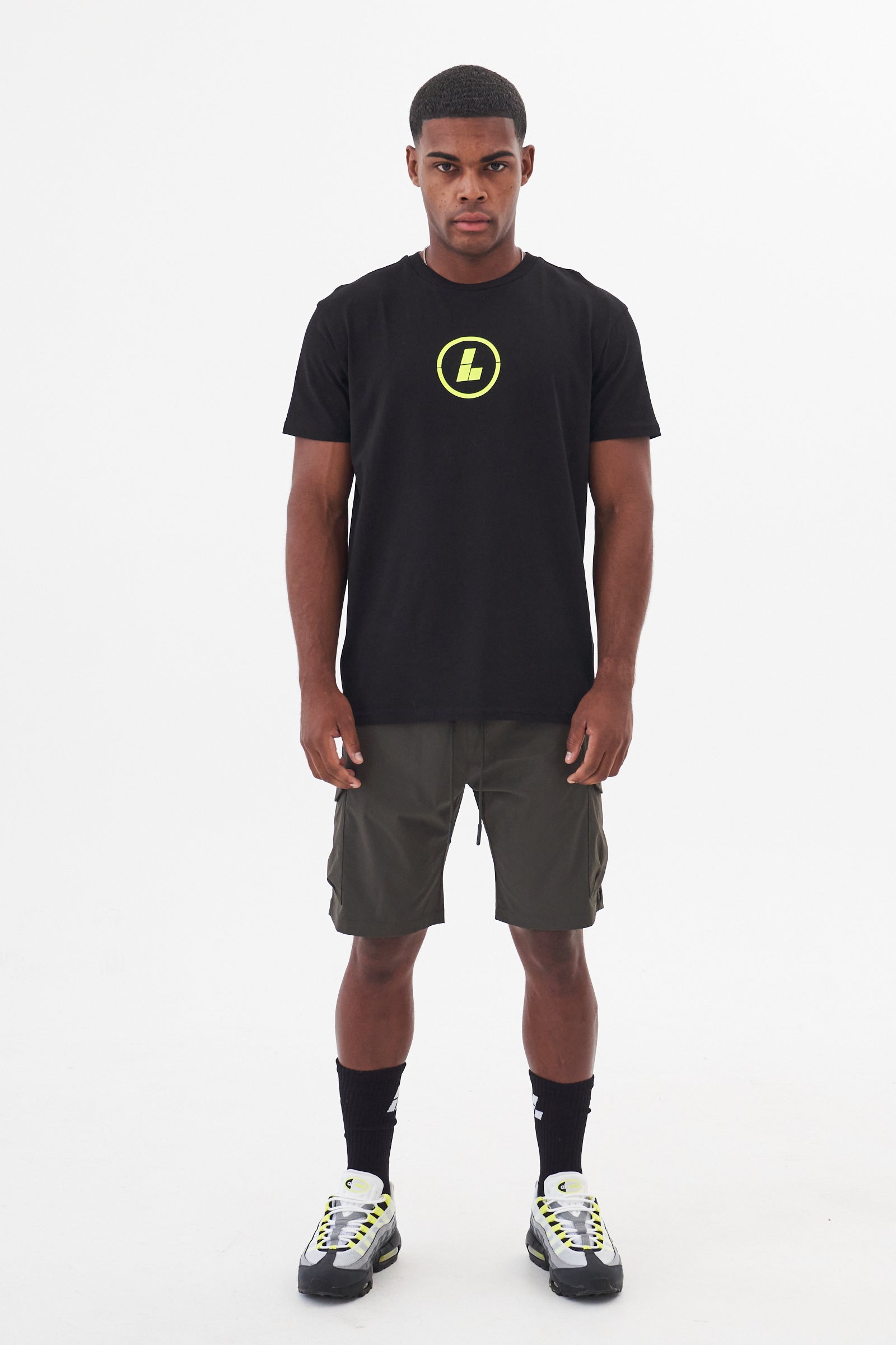 RAPIDE TEE - BLACK/YELLOW