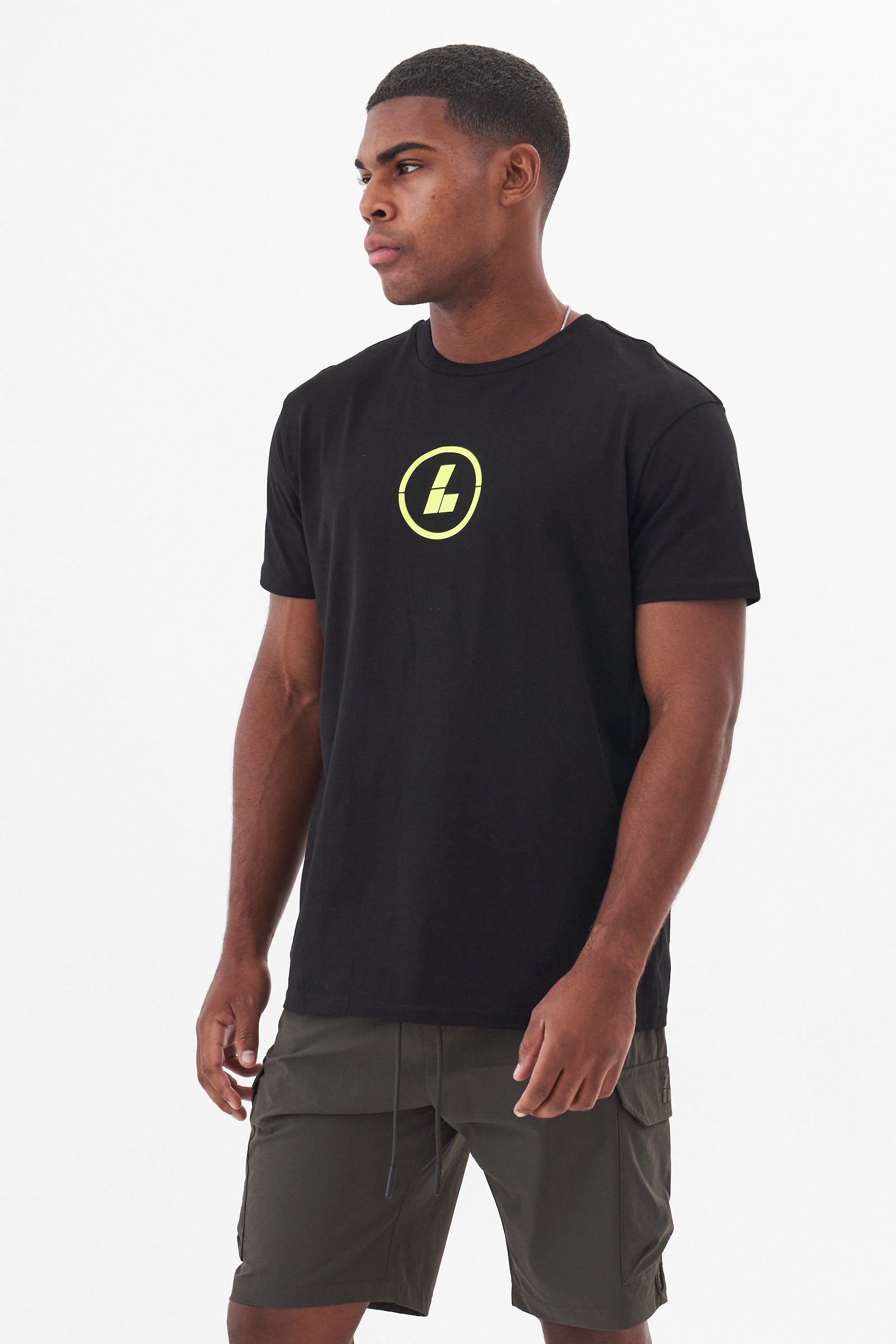 RAPIDE TEE - BLACK/YELLOW