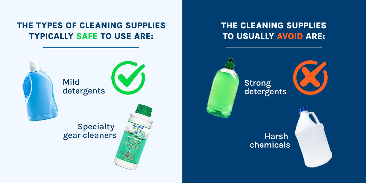 Suitable Cleaning Supplies and Methods