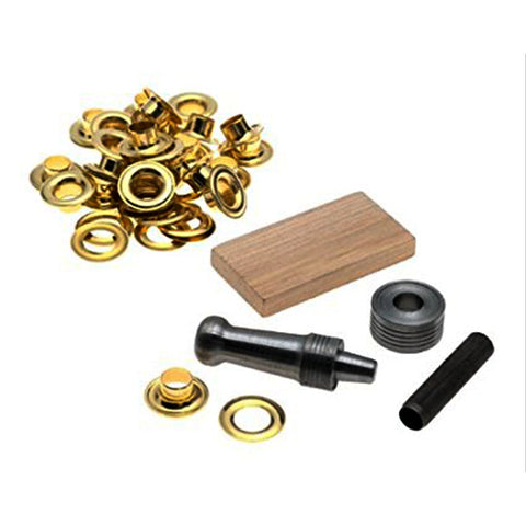 Lord & Hodge 1100 Canvas Snap Fastener Kit, Brass Nickel Plated - 6 pack