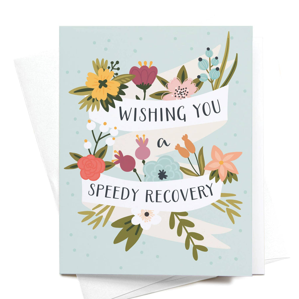 Wishing You a Speedy Recovery Greeting Card – Urban Poppy