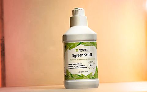 a bottle of sgreen stuff