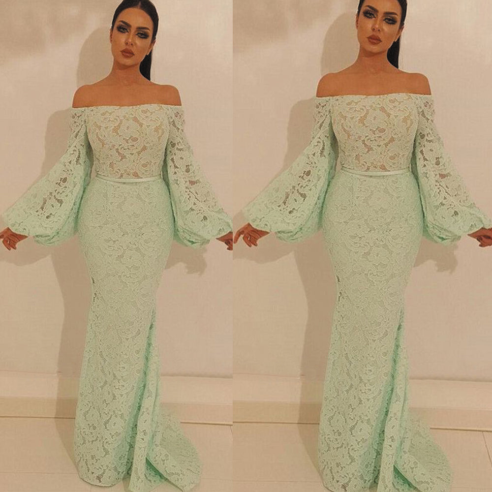 mint evening dress