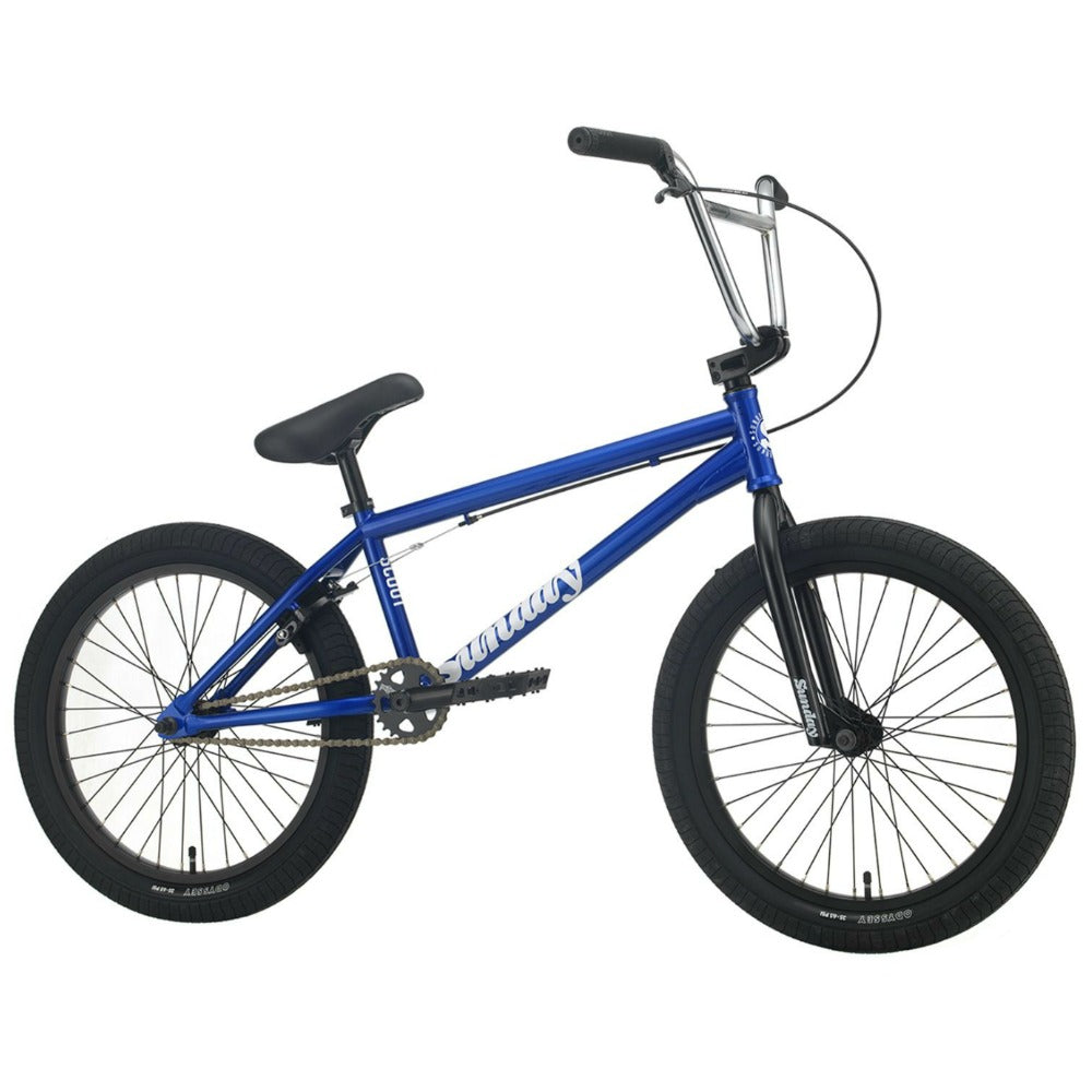 blue bmx frame