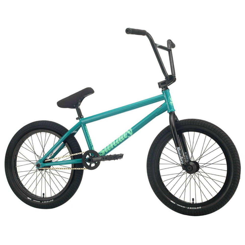 green bmx frame