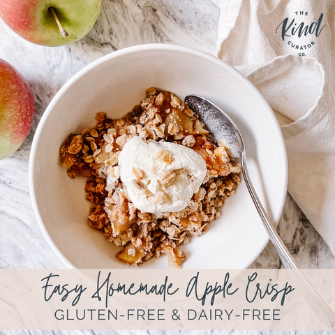 Easy Homemade Apple Crisp, gluten-free and dairy-free