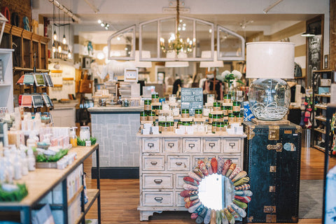 Intérieur du magasin Green Roost