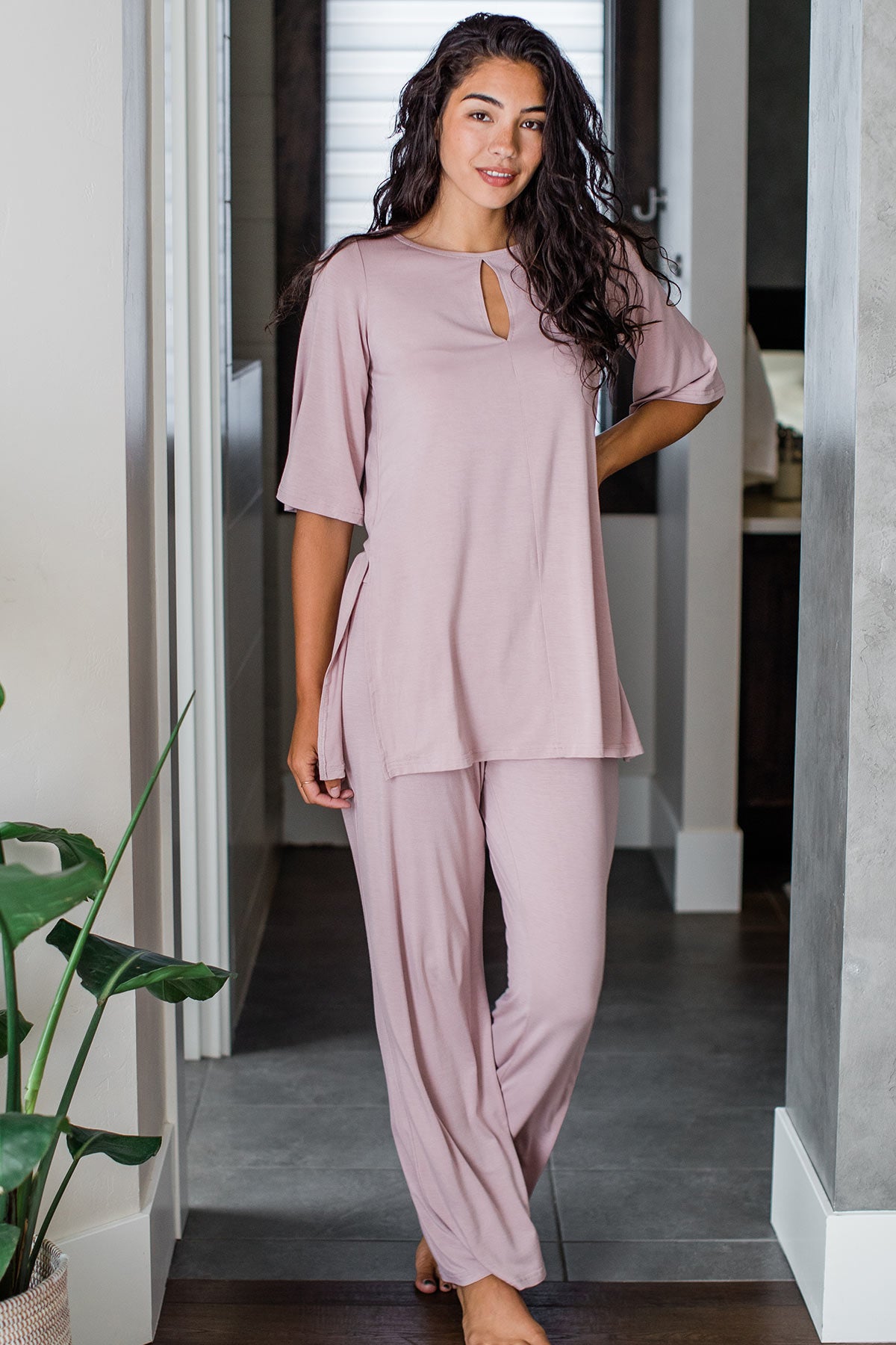 Bamboo Chemo Port Tank Top - China Women's Loungewear and Women's Pajamas  Set price